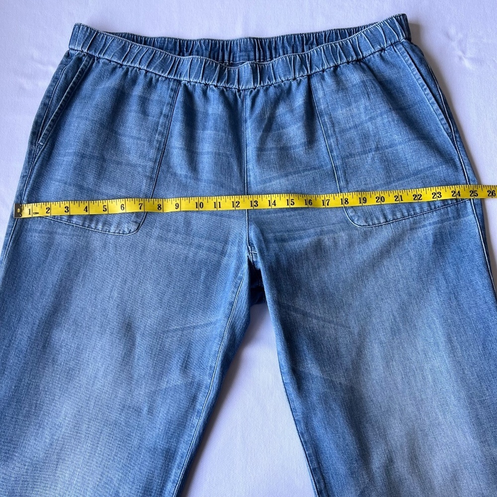 *FIRM PRICE* J. Jill Indigo Pull-On Wide-Leg Pants - Picture 5 of 11